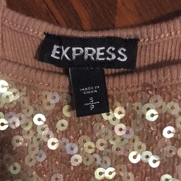 Sparkly Ribbed Crop Top - Picture 3 of 4